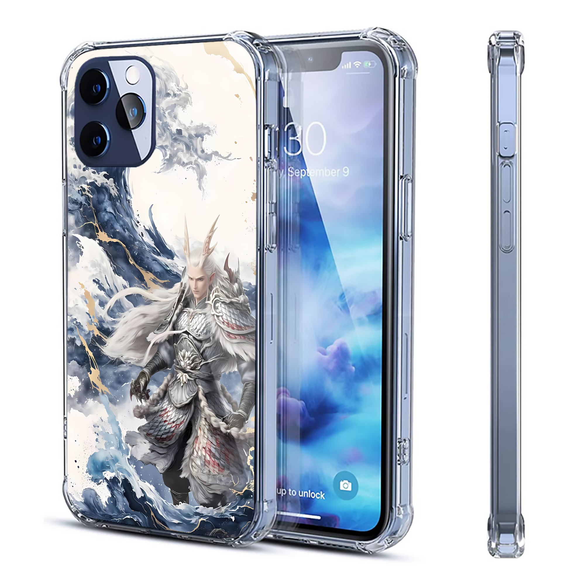 （画像用） Ne Zha 2 ナタ 魔童の大暴れ 【iPhone 12シリーズ対応】透明スマホケース（クリアソフトケース）